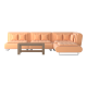 Orange Loveseat Orange Loveseat